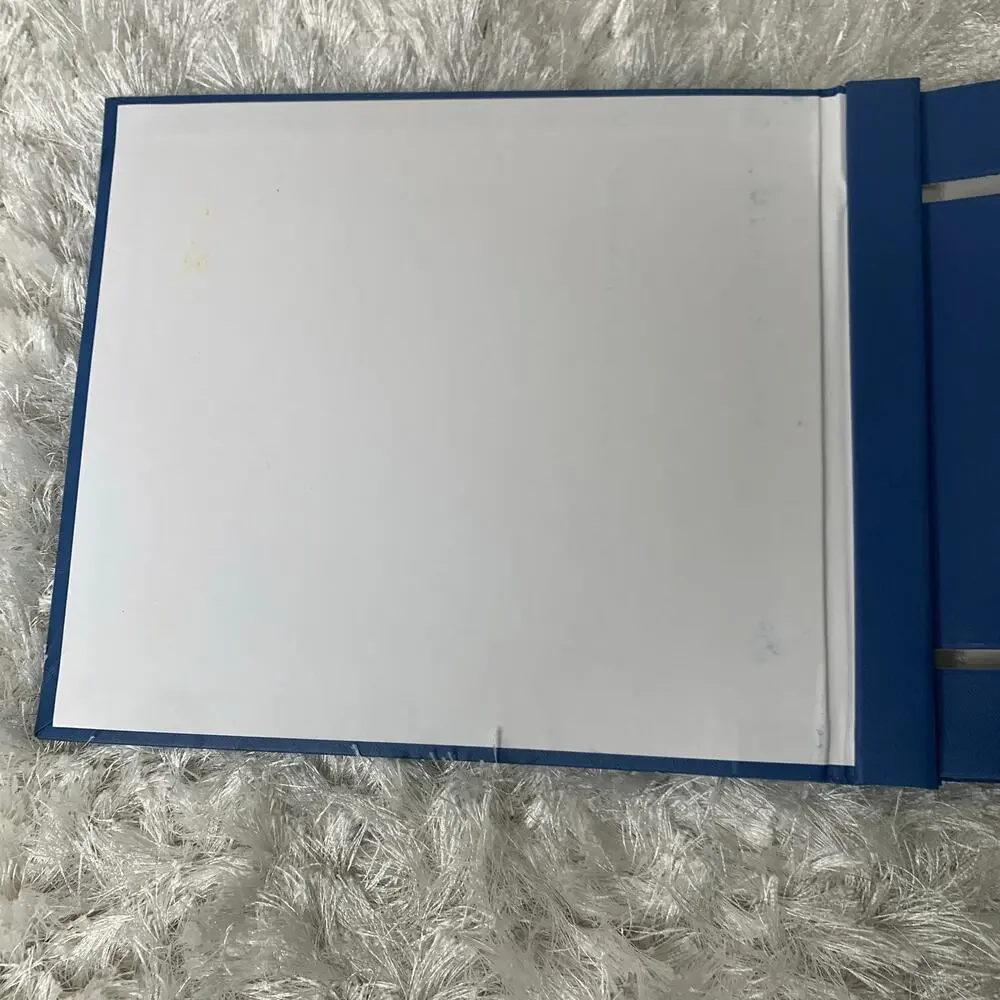 8 x 8 scrapbook Blue Front Decorated with Stickers No other flaws